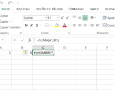 Error formula en Excel