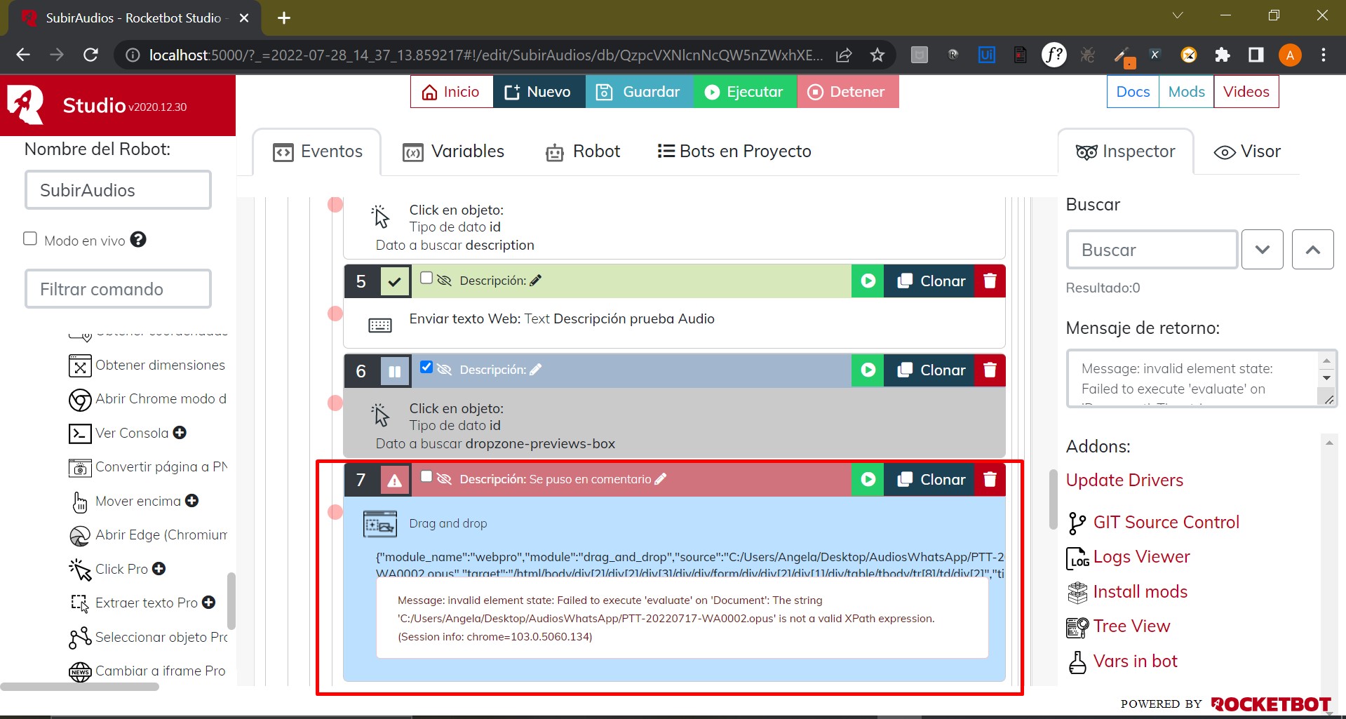 Adjuntar archivos - Rocketbot Forum