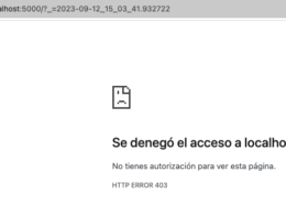 Error 403 (HTTP ERROR 403)